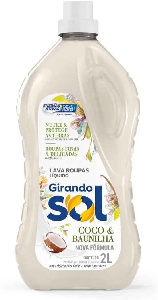 Lava Roupa Líquido Coco Baunilha 2L